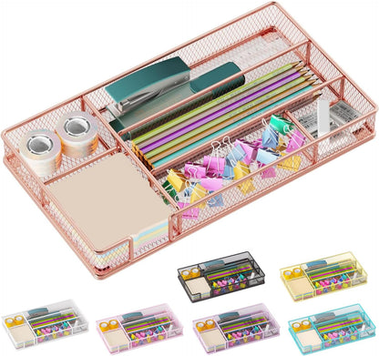 Desk Drawer Organizer Tray, Office Drawer Organizer, Workspace Organizers, Suitable for Tools, Pencils, Office Supplies Storage (Black)