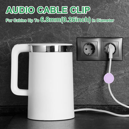 PATIKIL Cable Organizer Holder, 3 Pcs Magnetic Spring Desk Cable Management Clips Adhesive Cord Holder Keeper for Office Desktop Wall Car, Purple