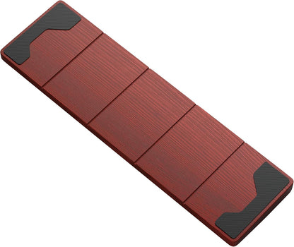 GLORIOUS Gaming Wooden Keyboard Wrist Rest (Compact) - White Ash Wood, Medium-Coarse Grain, Smooth Surface, Sweat & Oil Resistant, Easy Clean, Anti-Slip Rubber Base, 13" x 4" x 0.79" - Onyx