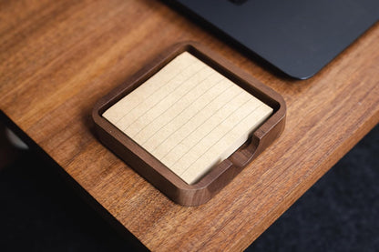 MUUJEE Wooden Desk Tray Organizer - 7.5 x 3.75 for Work Teacher Dad Wood Tray Work Minimalist Rustic