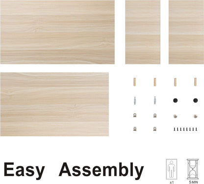 FITUEYES Monitor Stand - 2 Tier Computer Monitor Riser Shelf, Wood Desktop Stand for Laptop Computer Screen, Desk Organization, Office Supplies