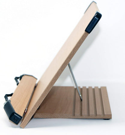 BS2500 Large 16x10.5 Portable Adjustable Foldable Bookstand Holder for Reading Hands Free Large Thick Heavy Textbooks Cookbooks Tablets