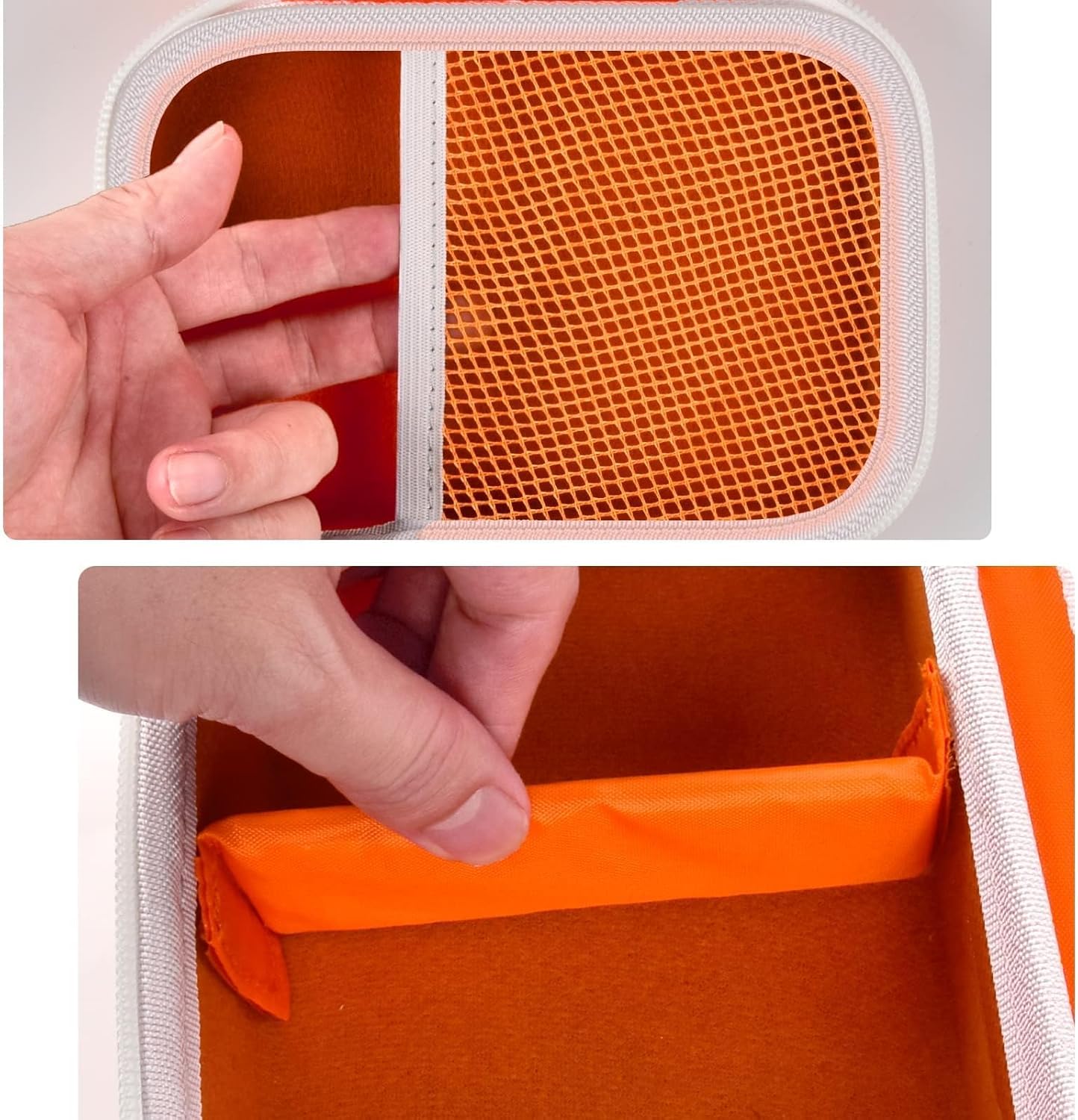 Boobowl Case Compatible with Phomemo M110 Label Maker - Portable Mini Bluetooth Thermal Label Maker Carrying Storage Bag for Printer Labels, USB Cable and Accessories (Box Only) - Orange