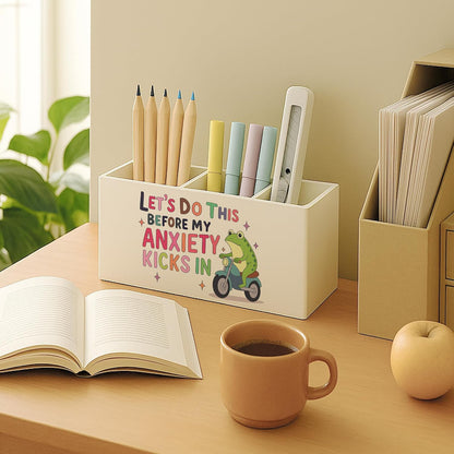 Boho Floral Mental Health Pen Holder for Desk, Special Education Classroom Must Haves, Inspirational Autism ADHD Awareness Pencil Holder for Classroom Therapy Office