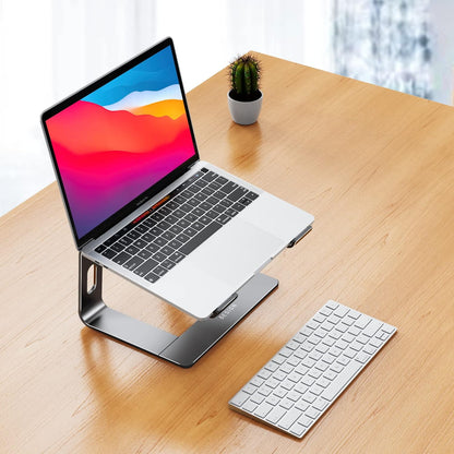 BESIGN LS03 Aluminum Laptop Stand, Ergonomic Detachable Computer Stand, Notebook Riser, Laptop Mount Compatible with Air, Pro, Dell, HP, Lenovo More 10-15.6" Laptops, Silver
