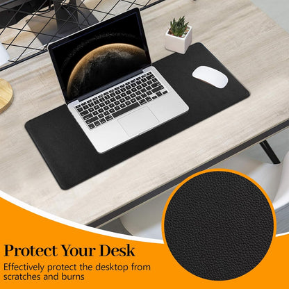 Green Desk Pad and Keyboard Wrist Rest, 3in1 Mousepad + Keyboard Wrist Rest+Mouse Wrist Rest for Home Office Table Computer Cover. (31.5×15.7,Green)