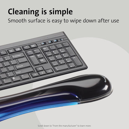 Kensington Duo Gel Mouse & Keyboard Wrist Rest Bundle Set, Ergonomic Keyboard and Mouse Pad With Wrist Support, Keyboard Wrist Rest, Computer Keyboard Pad, Cooling Gel, Non-Skid Backing, Blue K52920WW