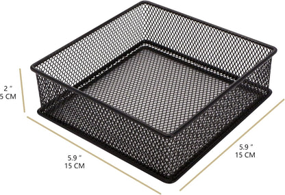 Annova Stackable Mesh Drawer Cabinet and Shelf Organizer Bins Storage Basket School Office Supply Holder Tray- Set of 2 (Gold, 3x3x2 Inch)