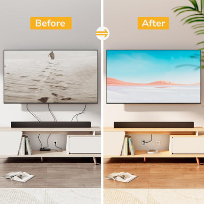 Mount-It! in-Wall TV Cable Concealer Kit with Recessed Power – Triple Outlet, 9ft Cord, and Hand Saw – Easy, Safe Cable Management for Organized TV and Home Theater Setups