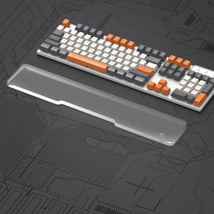 SELORSS Acrylic Keyboard Wrist Rest 98-Key Mechanical Keyboards Ergonomic Palm Rest for Computer Keyboard,Anti-Slip Base,Wrist Pad for Laptop,Office & Home-Easy Typing