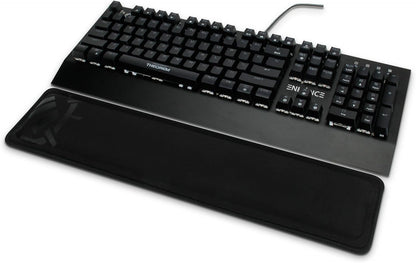 ENHANCE Keyboard Wrist Rest - Keyboard Wrist Support with Memory Foam Pad and Premium Anti-Fray Stitching - Fits Full Size Boards Helps with Pain for PC, Laptop, Office Typing - Galaxy