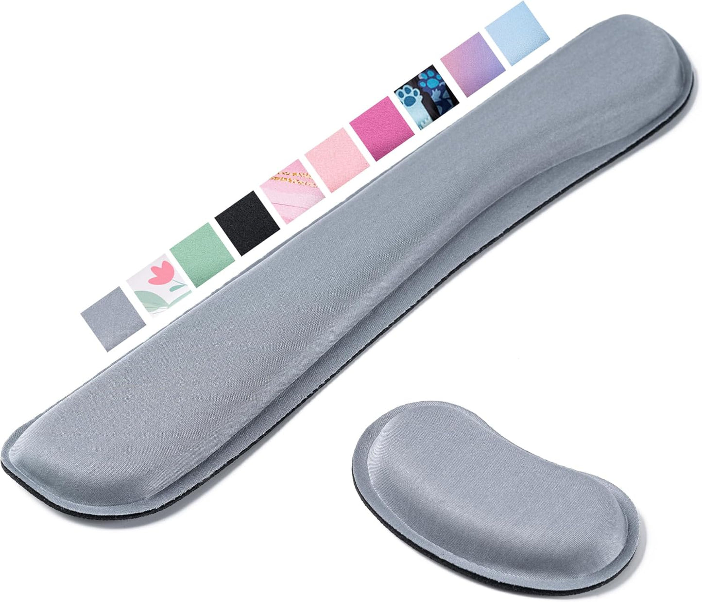 Hoewina Keyboard Wrist Rest,Ergonomic Wrist Rest,Superfine Fabric and Gel Memory Foam Wrist Pad for Computer Keyboard for Easy Typing & Pain Relief, Suitable for Office, Family, Outdoor, Black