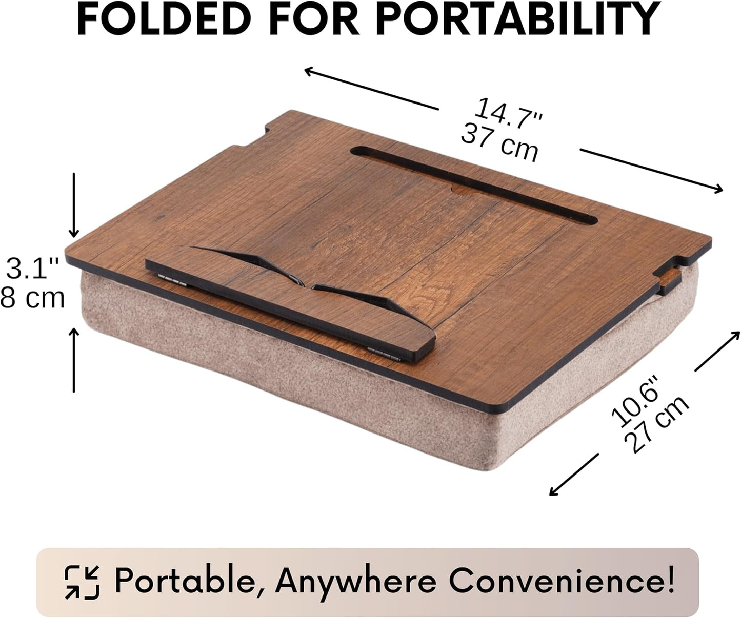 Book Stand for Reading in Bed with Storage – Book Holders for Reading Hands Free, Bed Book Holder and Book Display Stand, Perfect Book Stands for Reading, Study, Bed or Desk Use