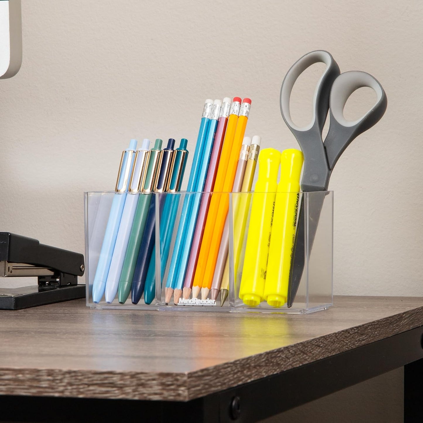 Mind Reader Paper Tray, Desktop Organizer, File Storage, Modern, Office, Acrylic, Clear