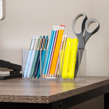 Mind Reader Paper Tray, Desktop Organizer, File Storage, Modern, Office, Acrylic, Clear