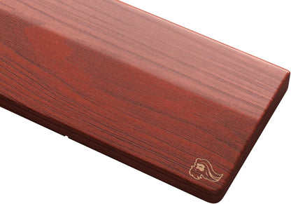 GLORIOUS Gaming Wooden Keyboard Wrist Rest (Compact) - White Ash Wood, Medium-Coarse Grain, Smooth Surface, Sweat & Oil Resistant, Easy Clean, Anti-Slip Rubber Base, 13" x 4" x 0.79" - Onyx