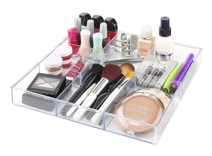 Whitmor Clear-Set Includes 6 Individual Pieces Modular Drawer Organizers, Set of 6