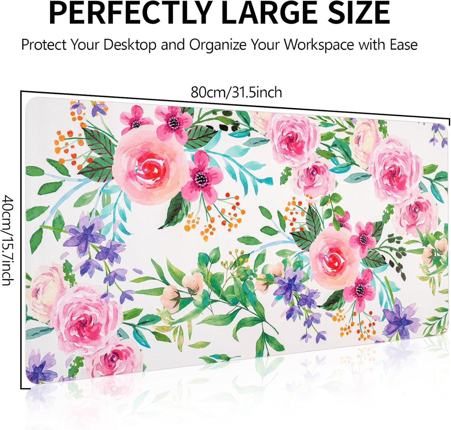 Wrist Rest for Computer Keyboard and Mouse, Ergonomic Design Wrist Support Pad for Keyboard, Soft Memory Foam Desk Pads Support Hand and Arm Easy Typing Pain Relief, 2 Piece Pad, Cream Pink