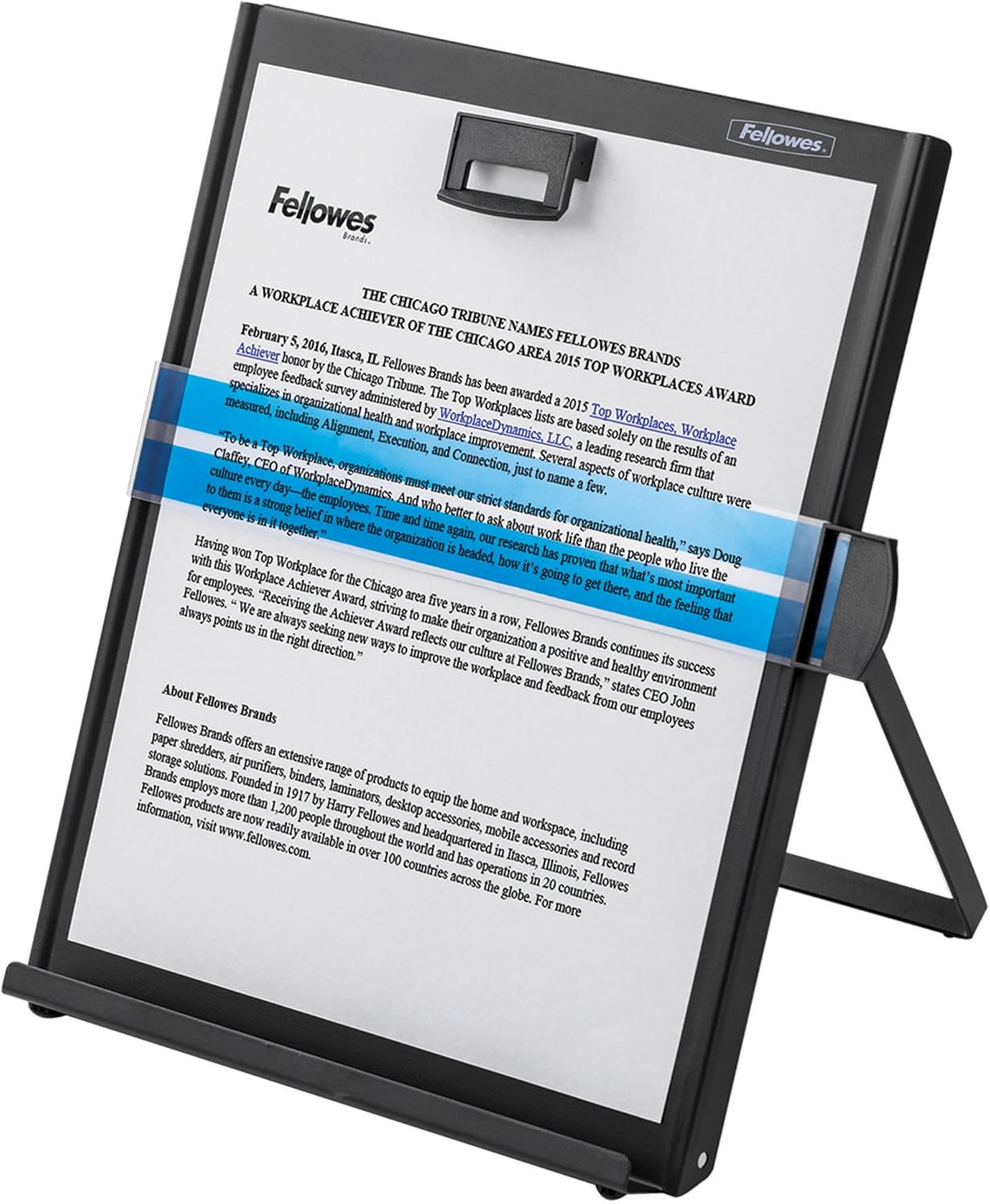 Fellowes Kopy-Aid Black Letter Copyholder (11053), 11.4" x 10.6" x 8.4"