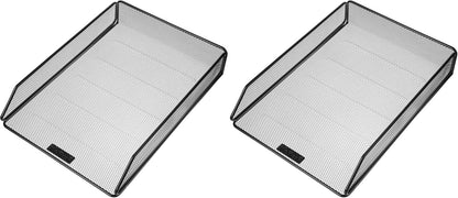 Mr. Pen Mesh Desk Organizer - Single Tray with Letter Tray, File Holder for Desk Paper Management