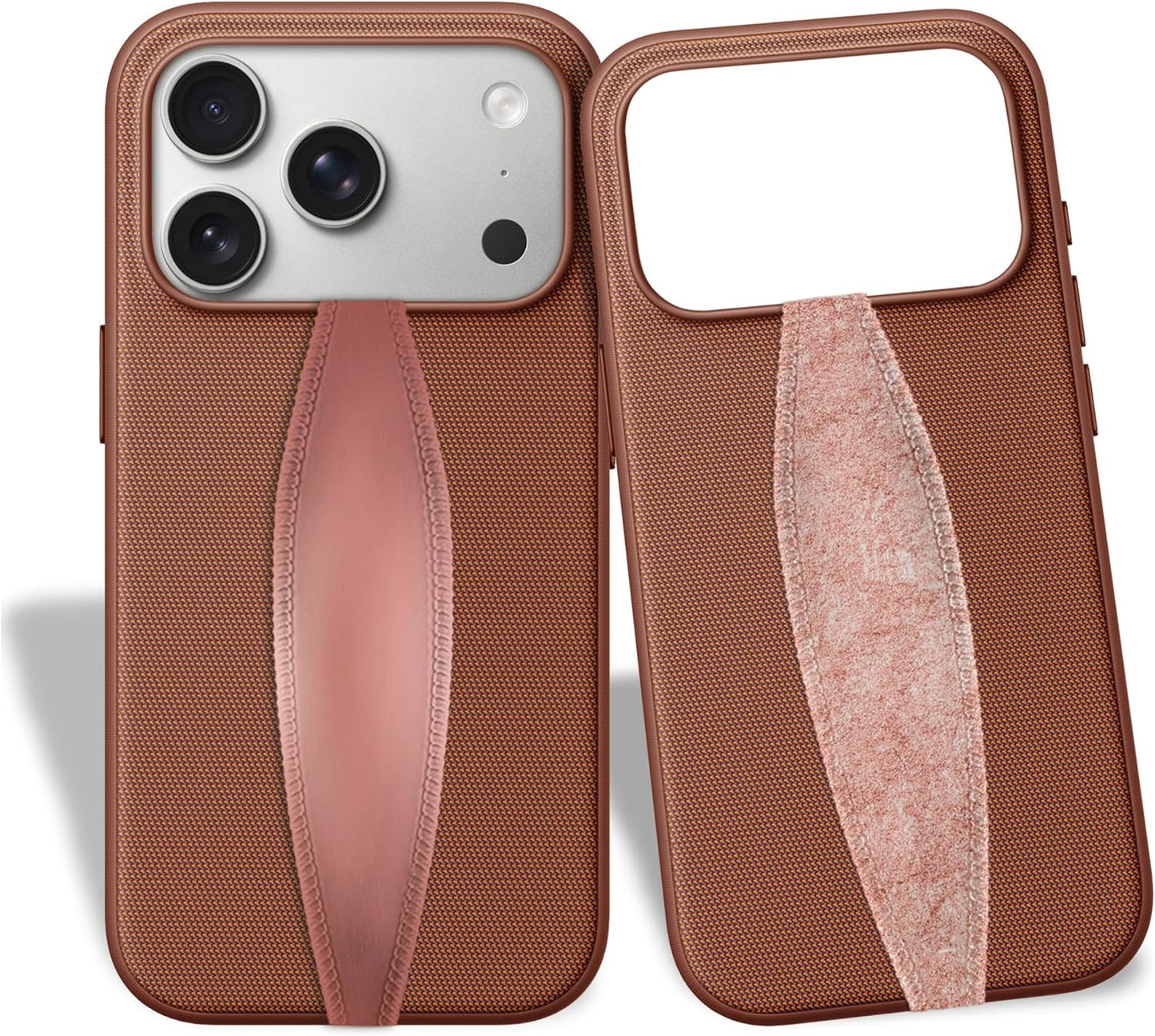 Switchbands Universal Phone Grip Strap – Customizable Phone Holder for Hand, Wireless Charging Safe Phone Handle Grip, Reuseable Phone Strap for iPhone, Samsung & Android Cases - Metallic Rose