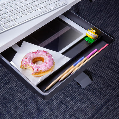 Officemate Large Self-Adhesive Under Desk Drawer, White, 12.5" x 10.75" x 1.875" (22556)