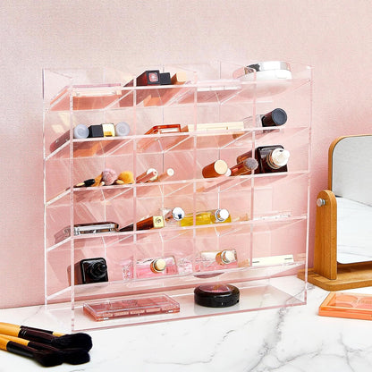 MotiMind Acrylic Pen Organizer Storage for 250 Markers Vertical Marker Organizer Acrylic Pen Display Holder for Office Desk Desktop Stationery Pencil Storage, Clear, 13 x 4 x 12.4 Inch