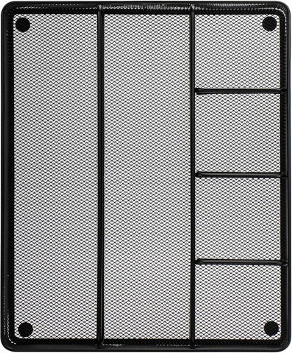 Annova Desk Drawer Organizer Tray for Office Organization - Metal Mesh - Storage Tray with Dividers for Pens, Desktop Accessories, Bathroom, Kitchen, Makeup and Office Supplies (Small, Gold)