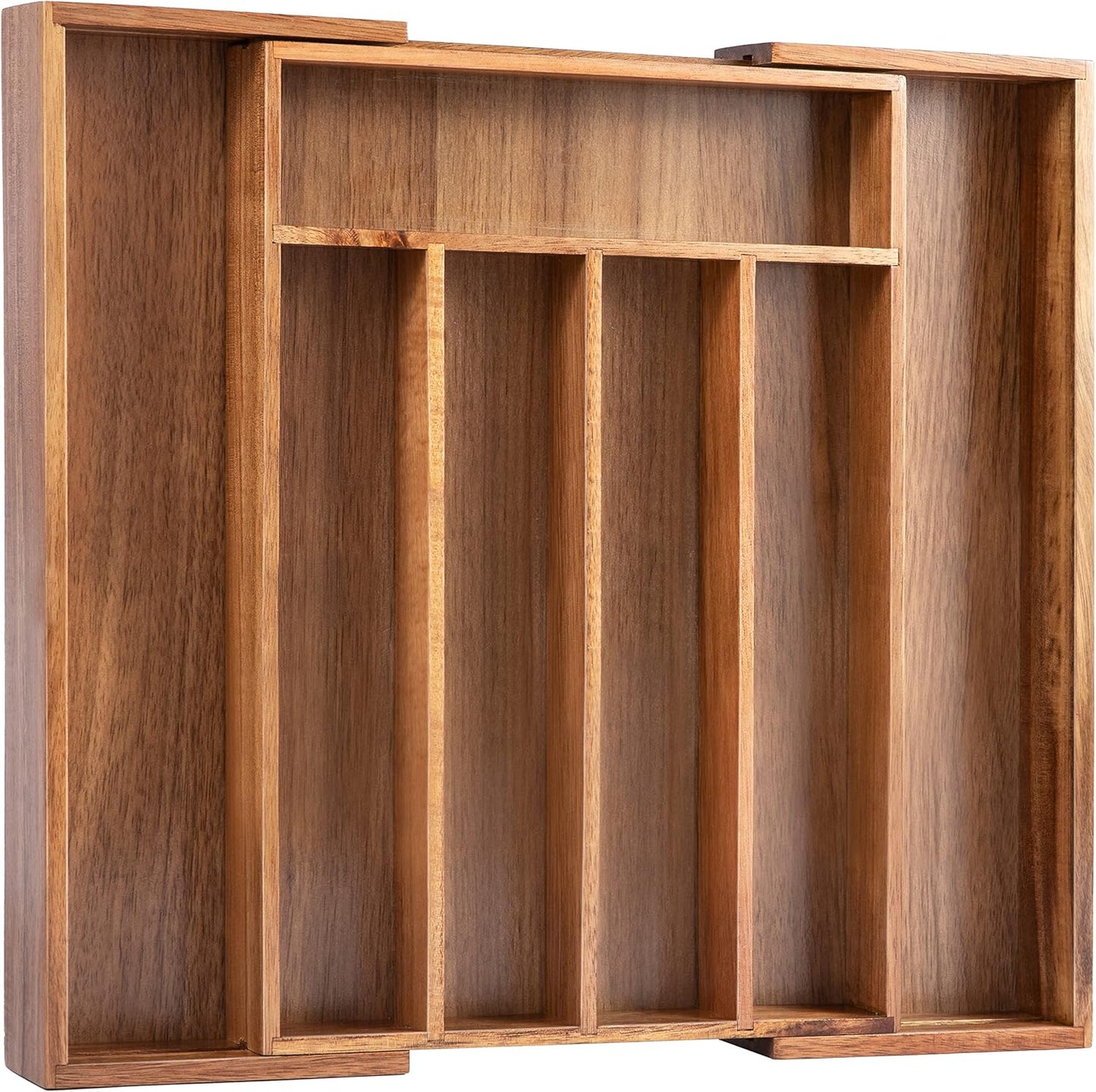 Kitchen Silverware Drawer Organizer and Storage Flatware Cutlery Utensil Holder Spice Rack Containers Bathroom Counter Cabinet Office Desk Makeup Drawer Tray Kitchen and Dining Tools Decor Accessories