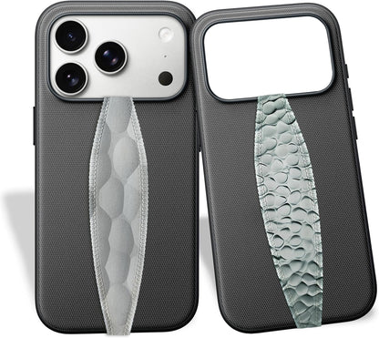Switchbands Universal Phone Grip Strap – Customizable Phone Holder for Hand, Wireless Charging Safe Phone Handle Grip, Reuseable Phone Strap for iPhone, Samsung & Android Cases - Metallic Rose