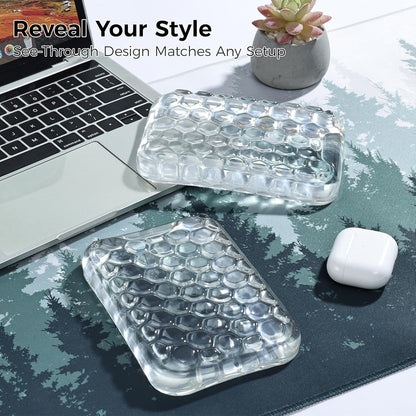 Ospelelf Ergonomic Elbow Pad, Gel Keyboard Wrist Rest Support for Office Desk Chair, Arm Wrist Pad for Typing Pain Relief, 1 Pack
