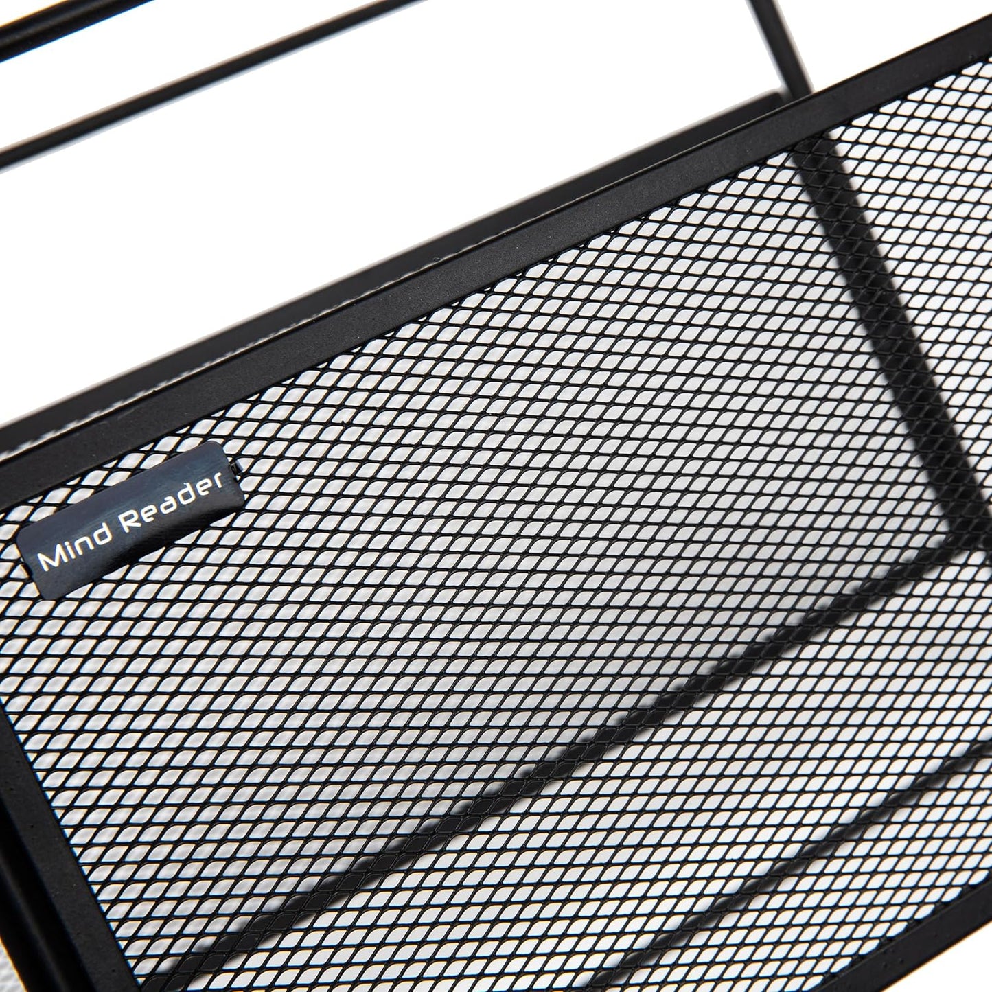 Mind Reader Hanging File Folder Organizer, Desktop Organizer, Storage, Office, Metal Mesh, Silver