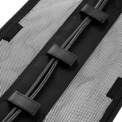 Gator Frameworks Metal Cable Management System - Mounts Under Desk for a Clutter Free Space with 1" Sapced Slots and (6) Cable Ties, (GFW-CBLMGM-MTL)