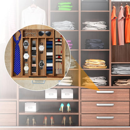 Kitchen Silverware Drawer Organizer and Storage Flatware Cutlery Utensil Holder Spice Rack Containers Bathroom Counter Cabinet Office Desk Makeup Drawer Tray Kitchen and Dining Tools Decor Accessories