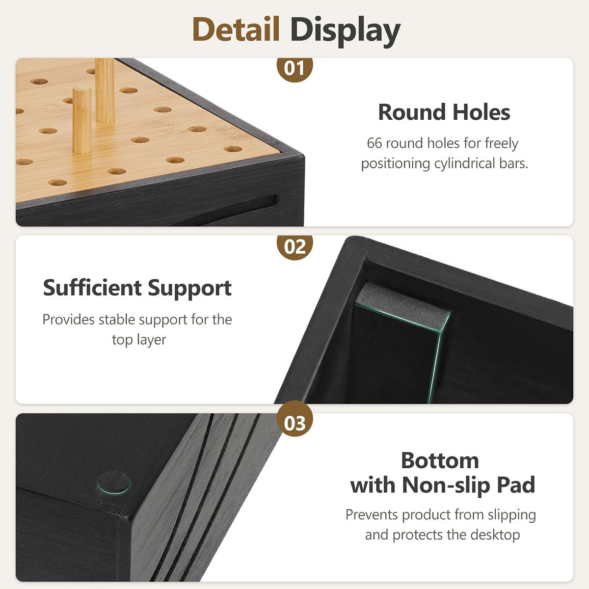 Bamboo Charging Station for Multiple Devices, 12.9" with Drawer