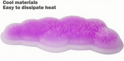 PU Gel Material Computer Keyboard Mouse Wrist Rest, Ergonomic Design, Relieving Typing Pain, Keyboard pad Supporting arm, Mouse pad Supporting Wrist, Anti-Skid PU Base, Office, Home, Games (Purple)